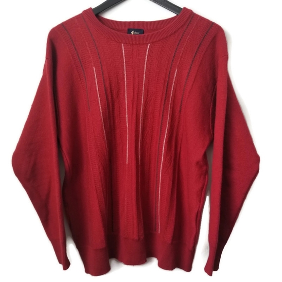 Vintage Other - Vintage Gabicci men's red wool blend fitted pullover sweater